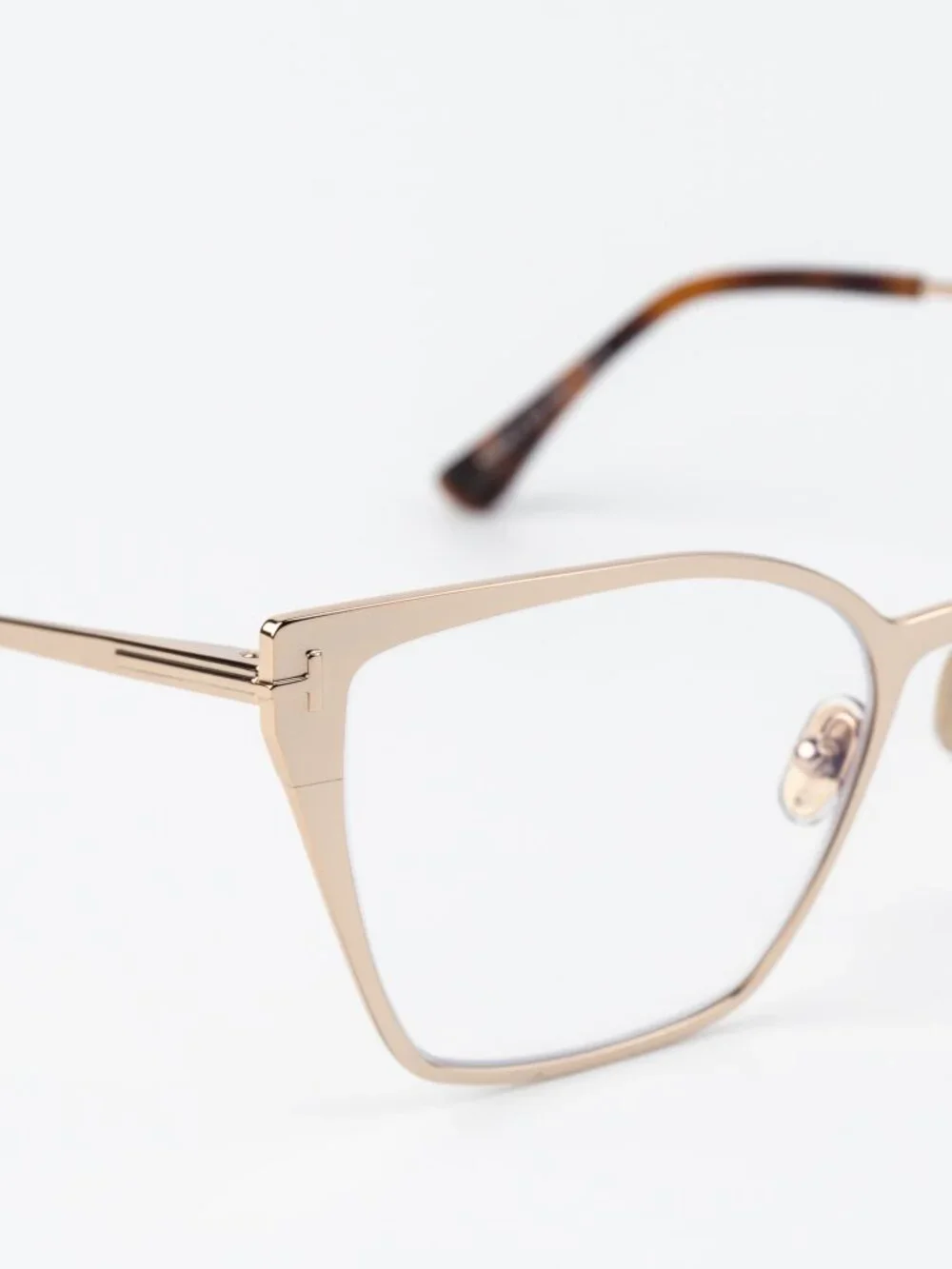 Tom Ford Women Eyeglasses Rose Gold Cat Eye FT6051-B 028 NEW AUTHENTIC